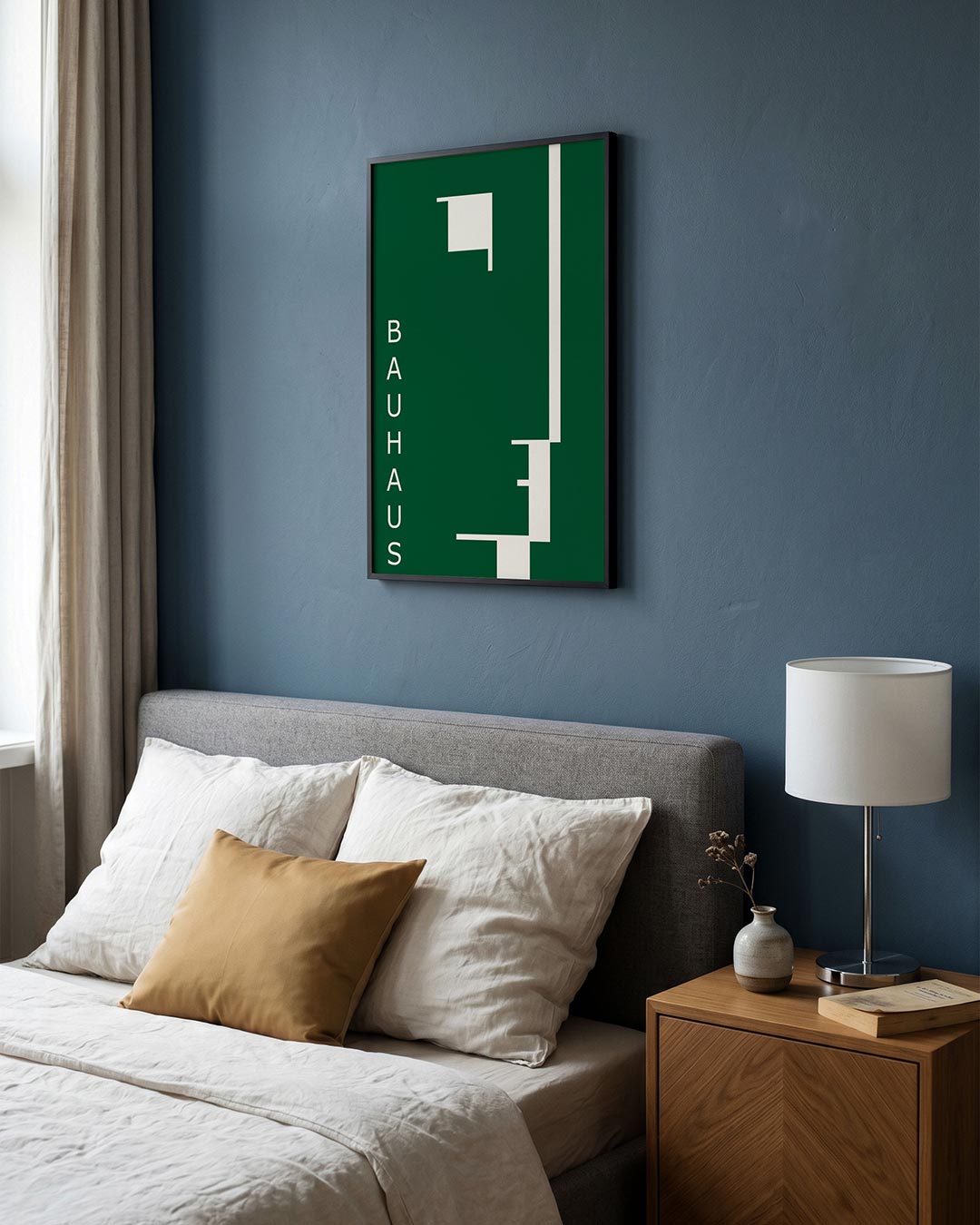 – staande Bauhaus poster voor aan de muur