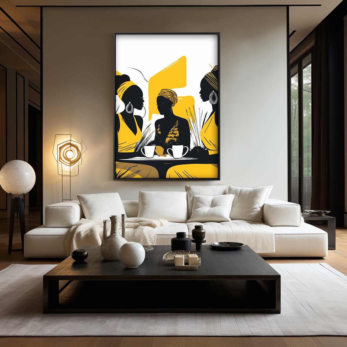 Gezellig Onderonsje – staand kunstwerk voor modern interieur