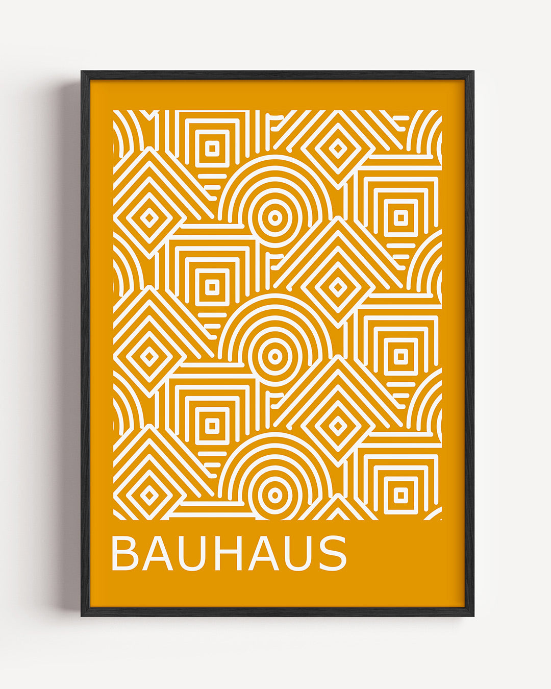 Lijnen en patronen – staande Bauhaus poster als wanddecoratie