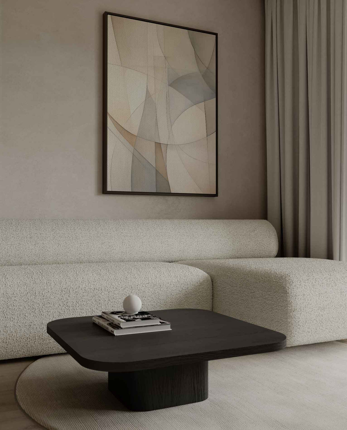 Eindeloze Cura – canvas kunstwerk als wanddecoratie