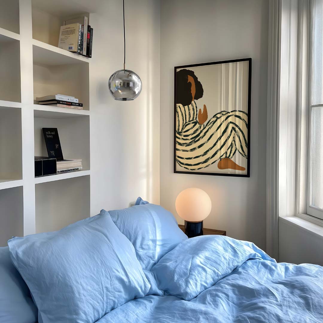 Relaxed Vibes in Stijl – vrouwelijk portret als moderne wandkunst