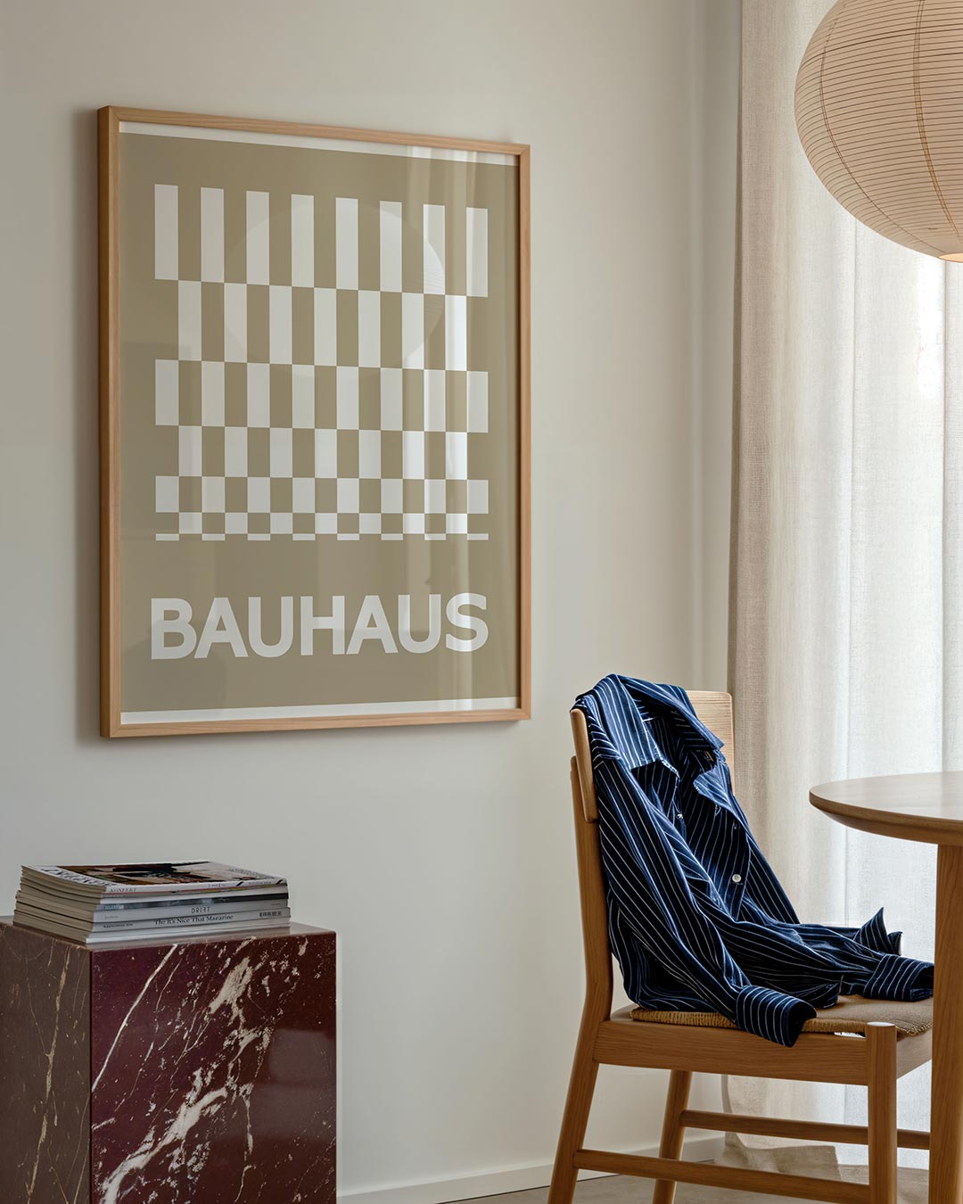 Vorm en ritme – geometrische poster in Bauhaus-stijl van WallArtistic