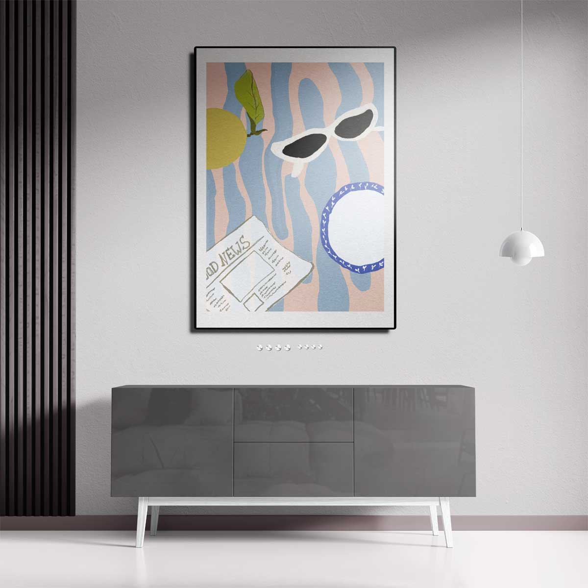 Zonnige Dag Invloeden – canvas kunstwerk als wanddecoratie
