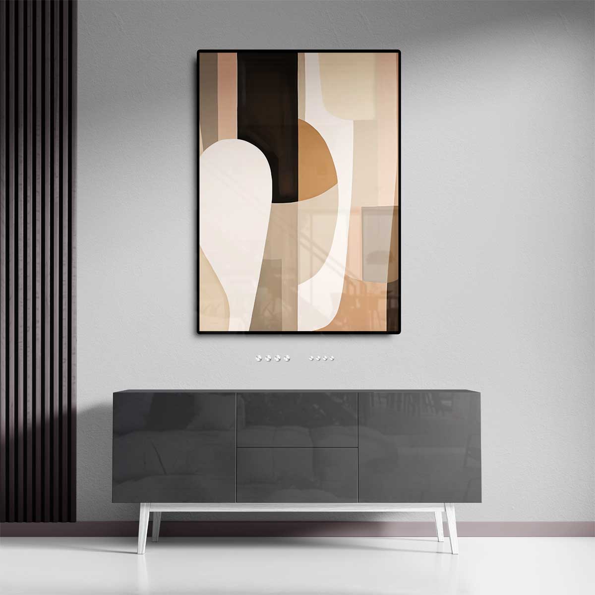 Aardse Harmonie – staande wandkunst voor woonkamer of interieur