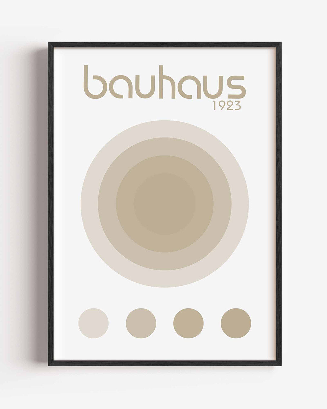 Vorm en balans – staande Bauhaus poster als wanddecoratie