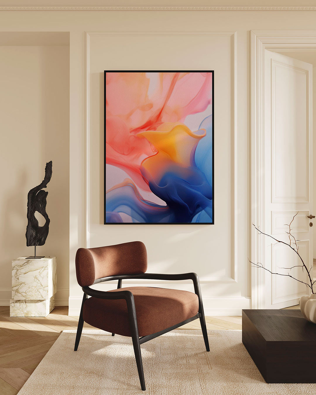 Vloeiende kleuren – Staande wanddecoratie – staande wanddecoratie
