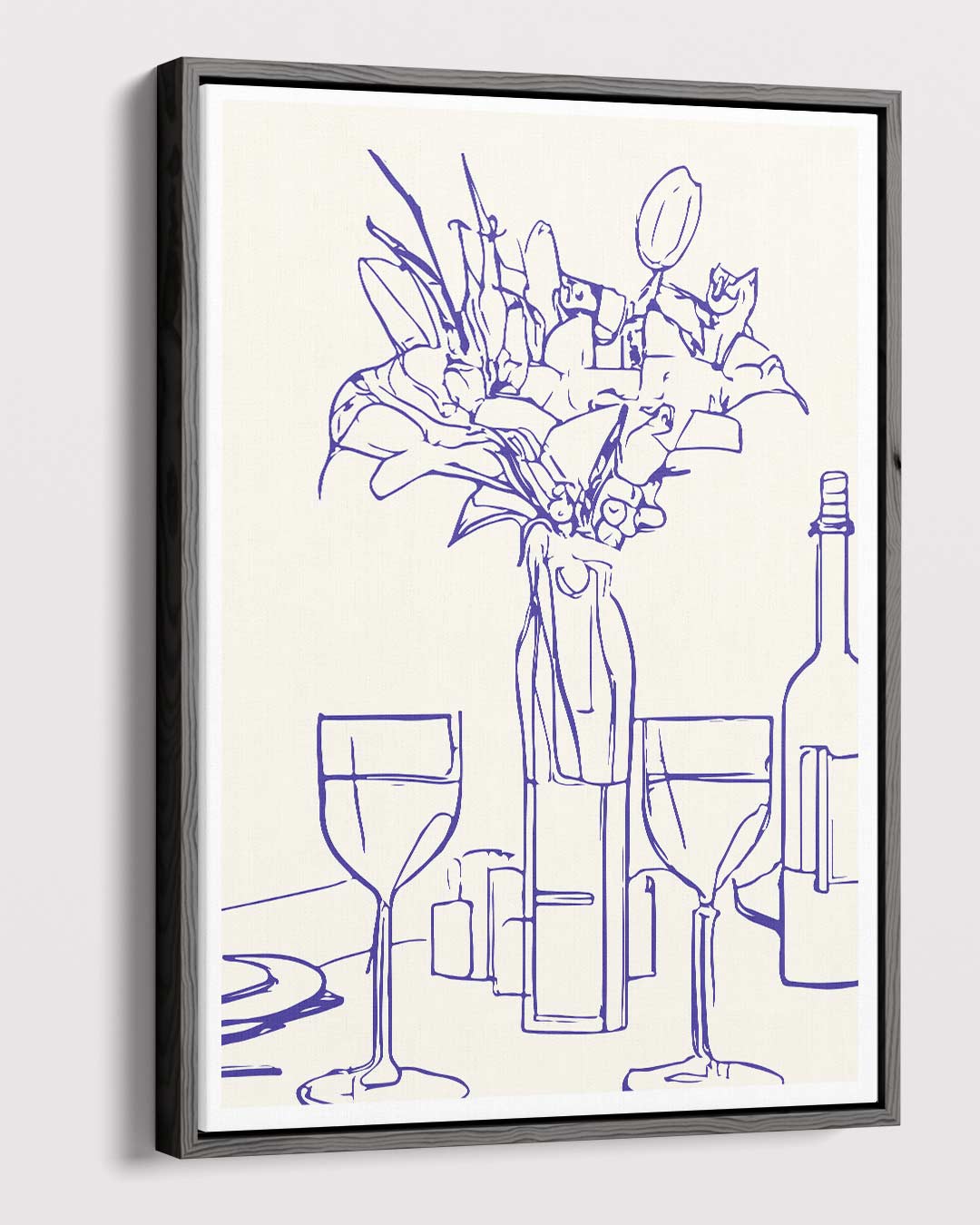 Tafelgenot in Lijn – dibond kunstwerk als wanddecoratie
