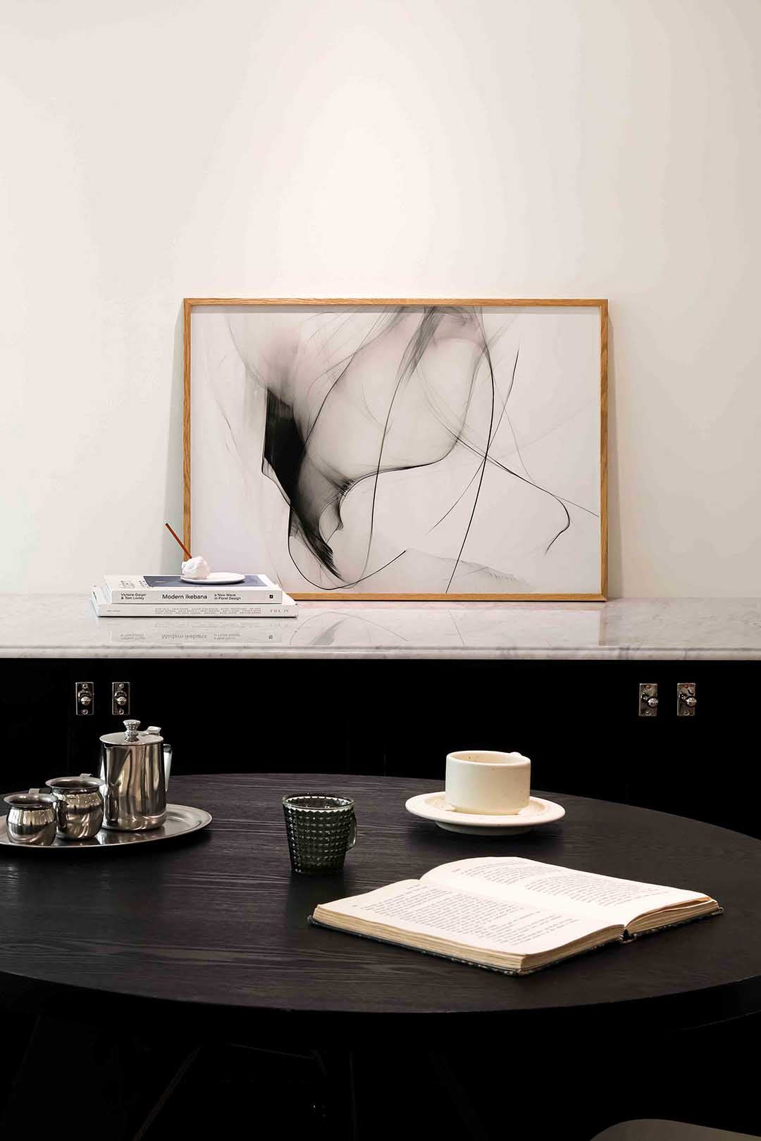 Abstracte lijnen – abstracte poster in liggend formaat