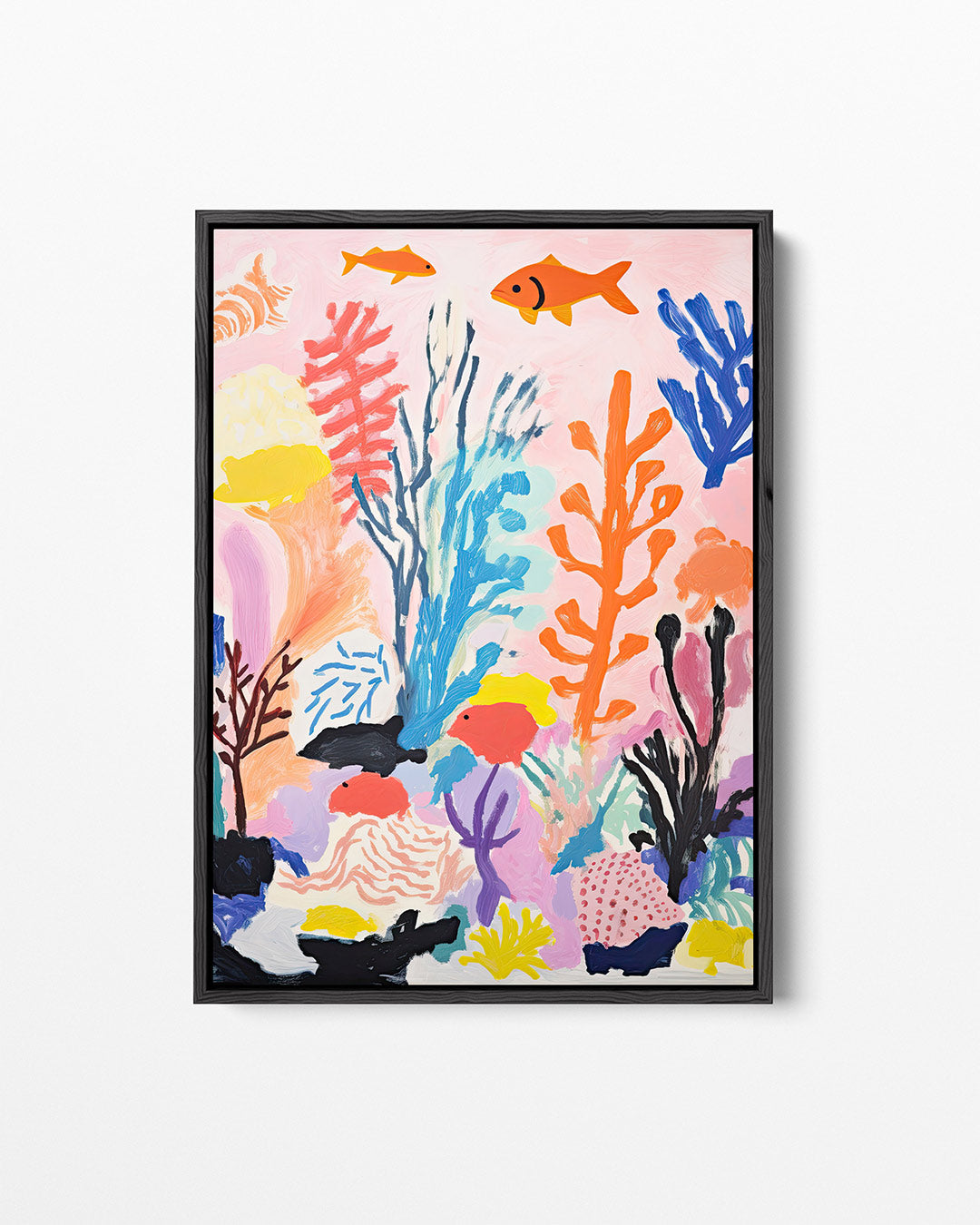 Vrolijke onderwaterwereld – staand wanddecoratie kunstwerk
