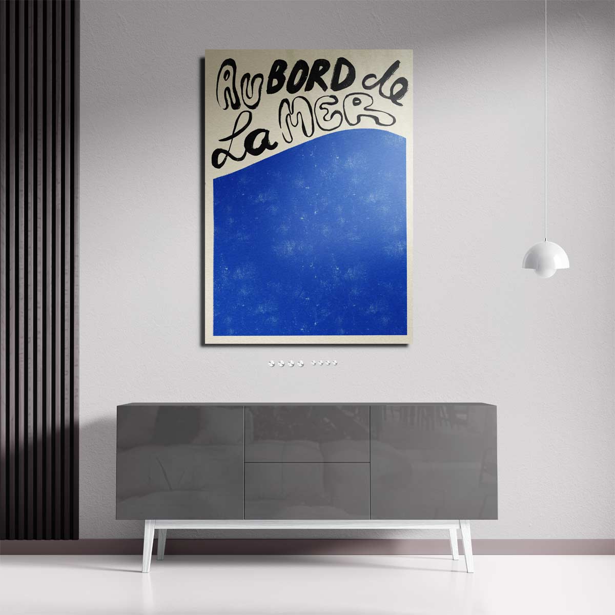 Au Bord de la Mer – dibond wanddecoratie in staand formaat