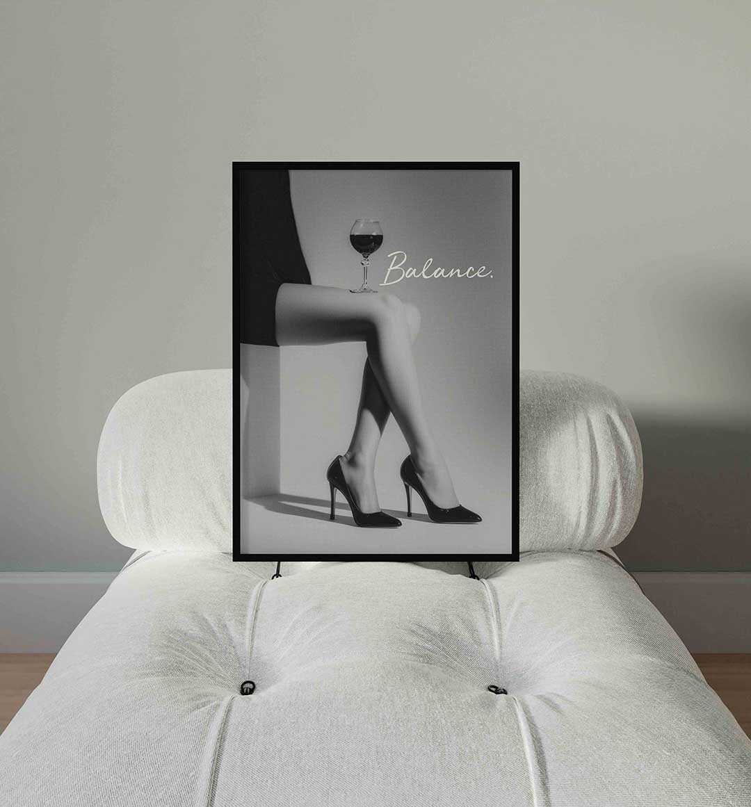 Balance – staande Pop Art wanddecoratie van WallArtistic