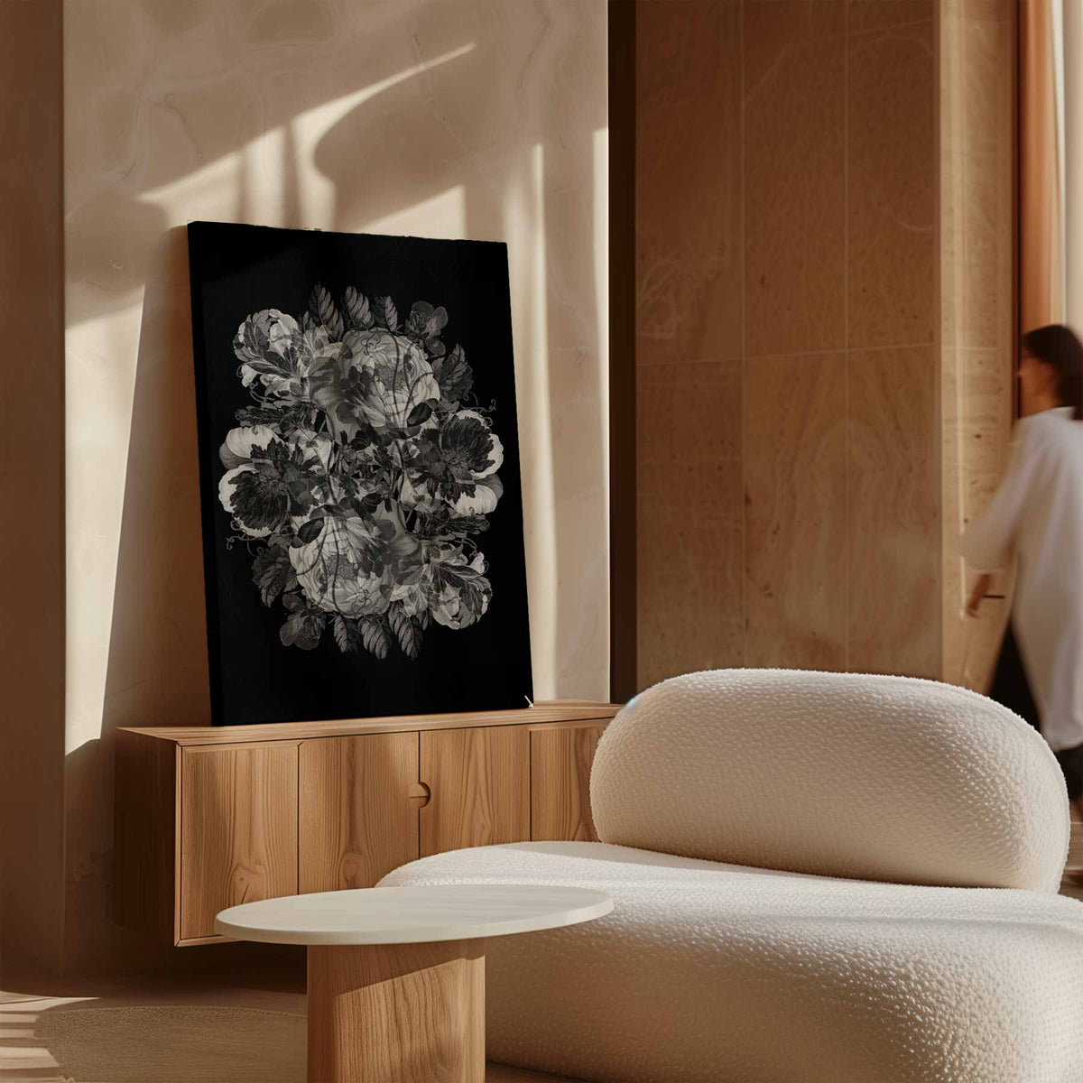 Mystieke Bloemenweelde – dibond kunstwerk als wanddecoratie