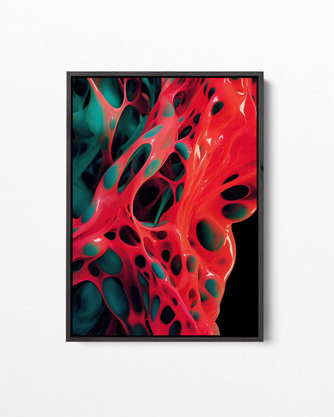Organische kleurenexplosie – staand wanddecoratie kunstwerk