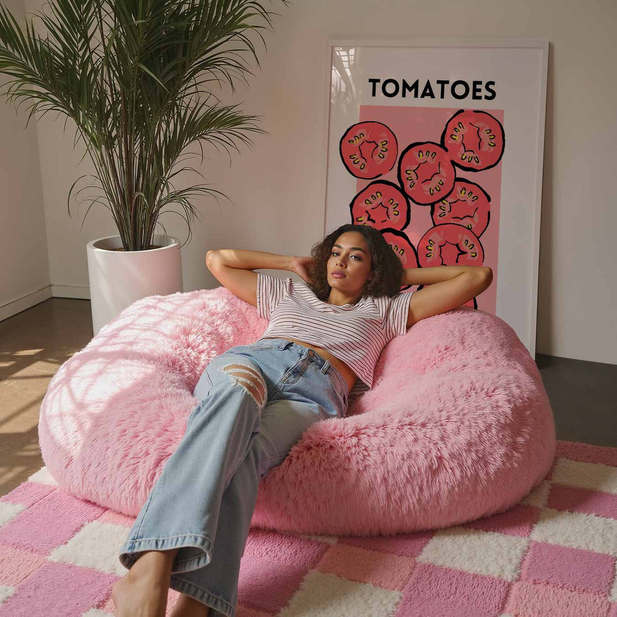 Frisse Tomaten Kunstposter – culinaire wandkunst als portret poster