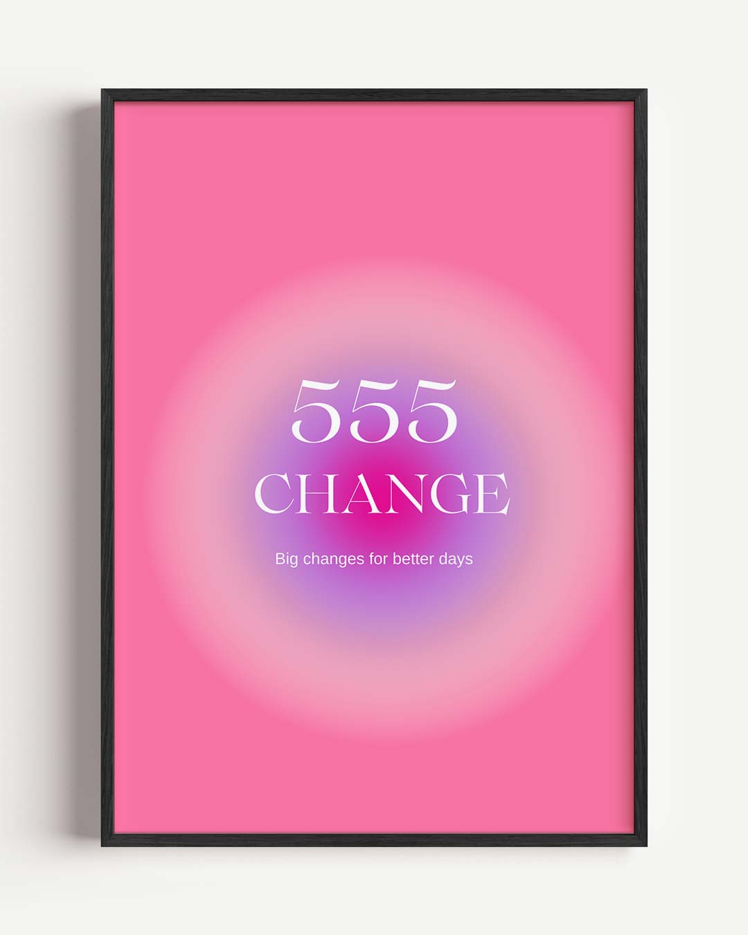 Inspirerende 555 Veranderingen – mindful portret poster als wanddecoratie