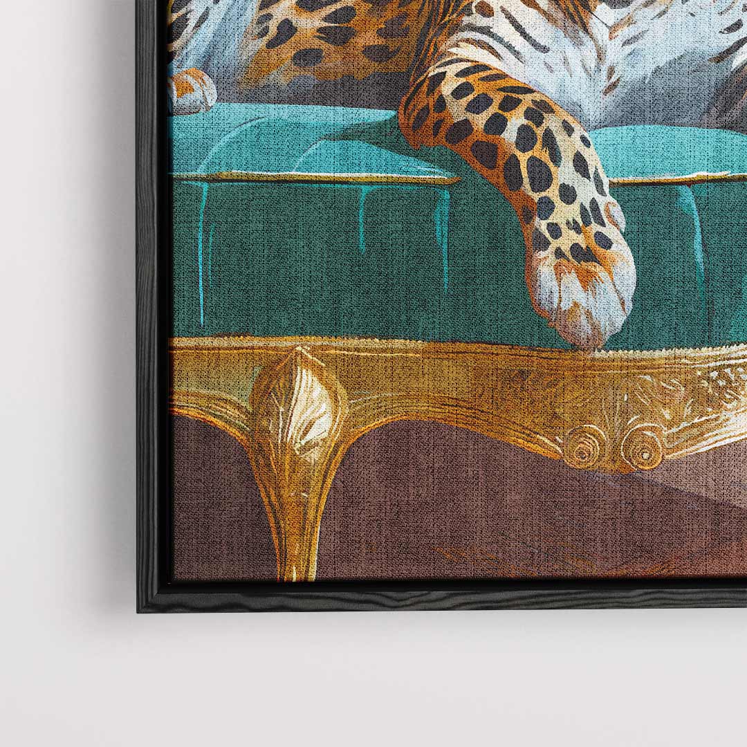 Opera d'arte Leopardo di Lusso su Divano
