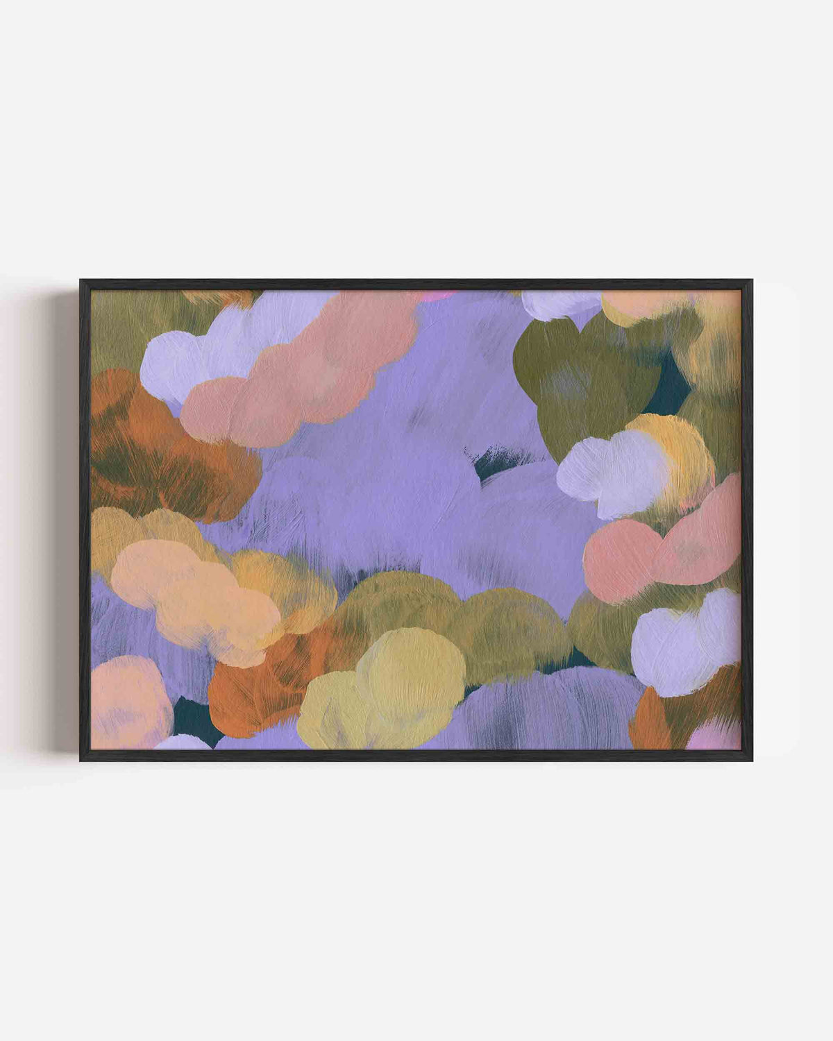 Abstracte wolken – schilderkunst landscape poster als wanddecoratie
