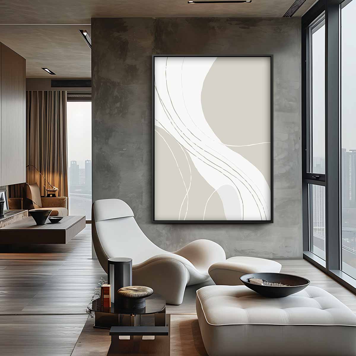 Vleugen van Elegantie – canvas wanddecoratie in portret formaat