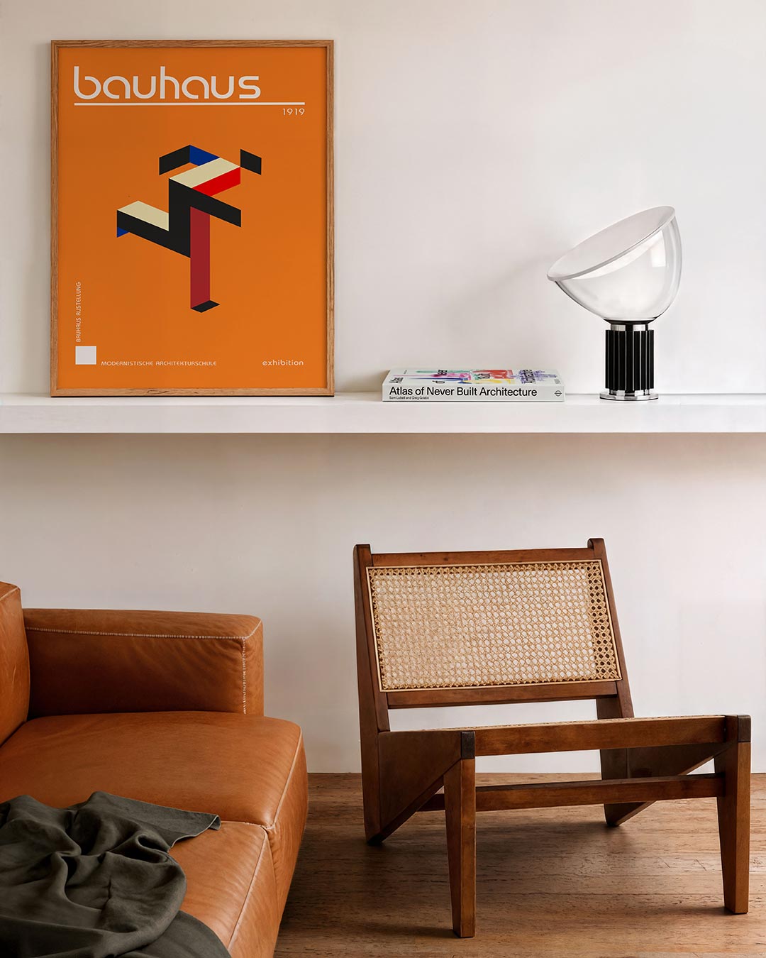 Abstracte – staande Bauhaus poster voor aan de muur