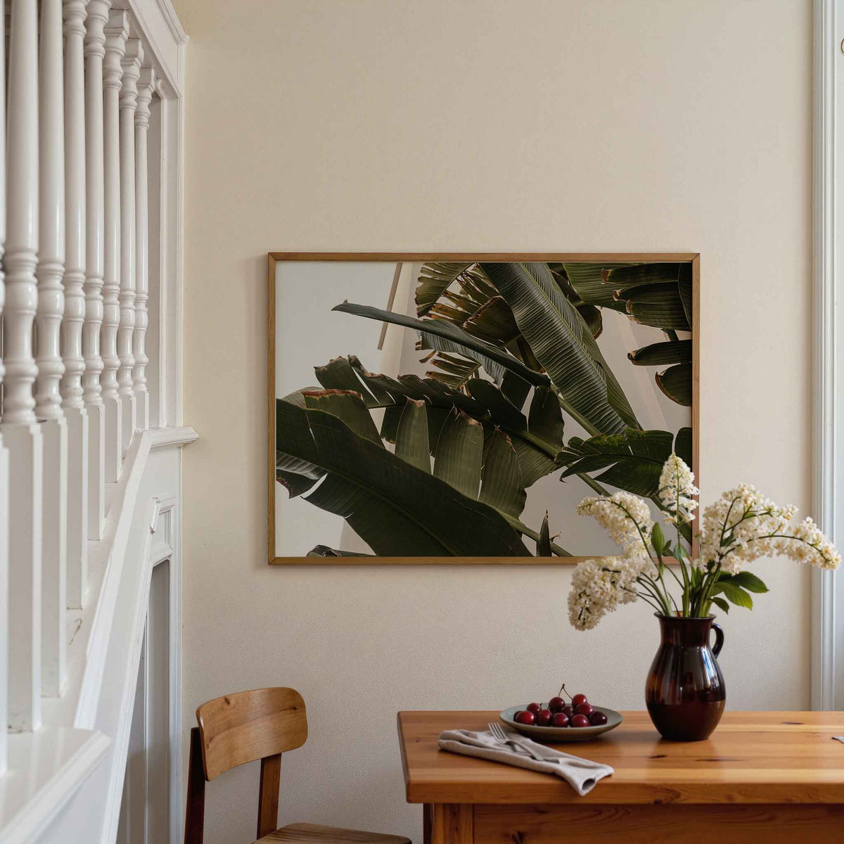 Bananenbladeren – moderne poster in liggend formaat