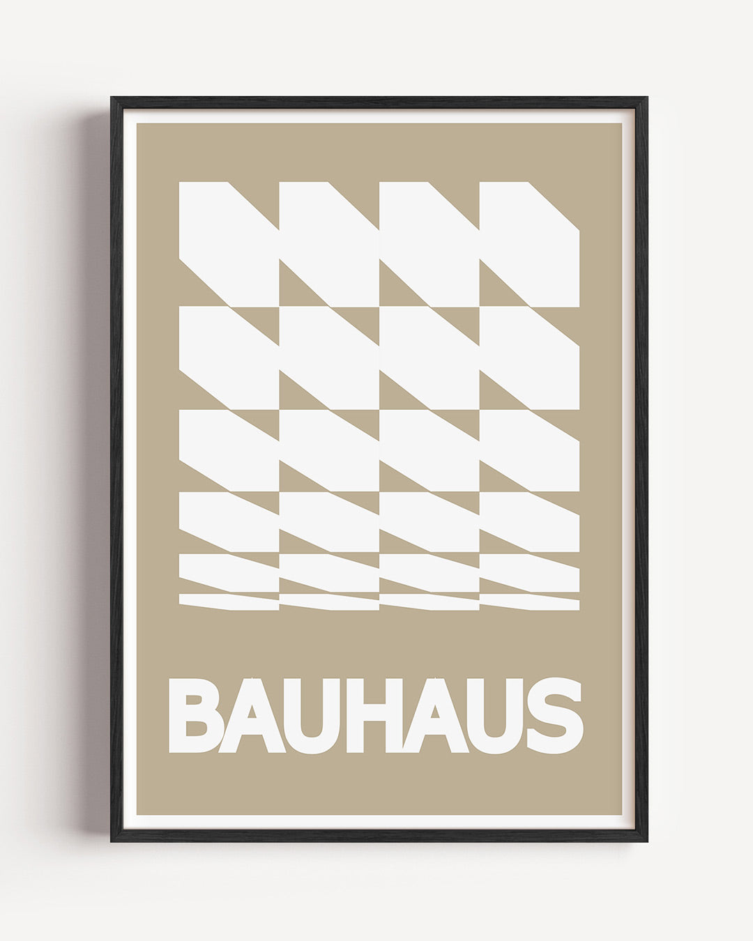 Vormritme en vlakkenspel – staande Bauhaus poster als wanddecoratie