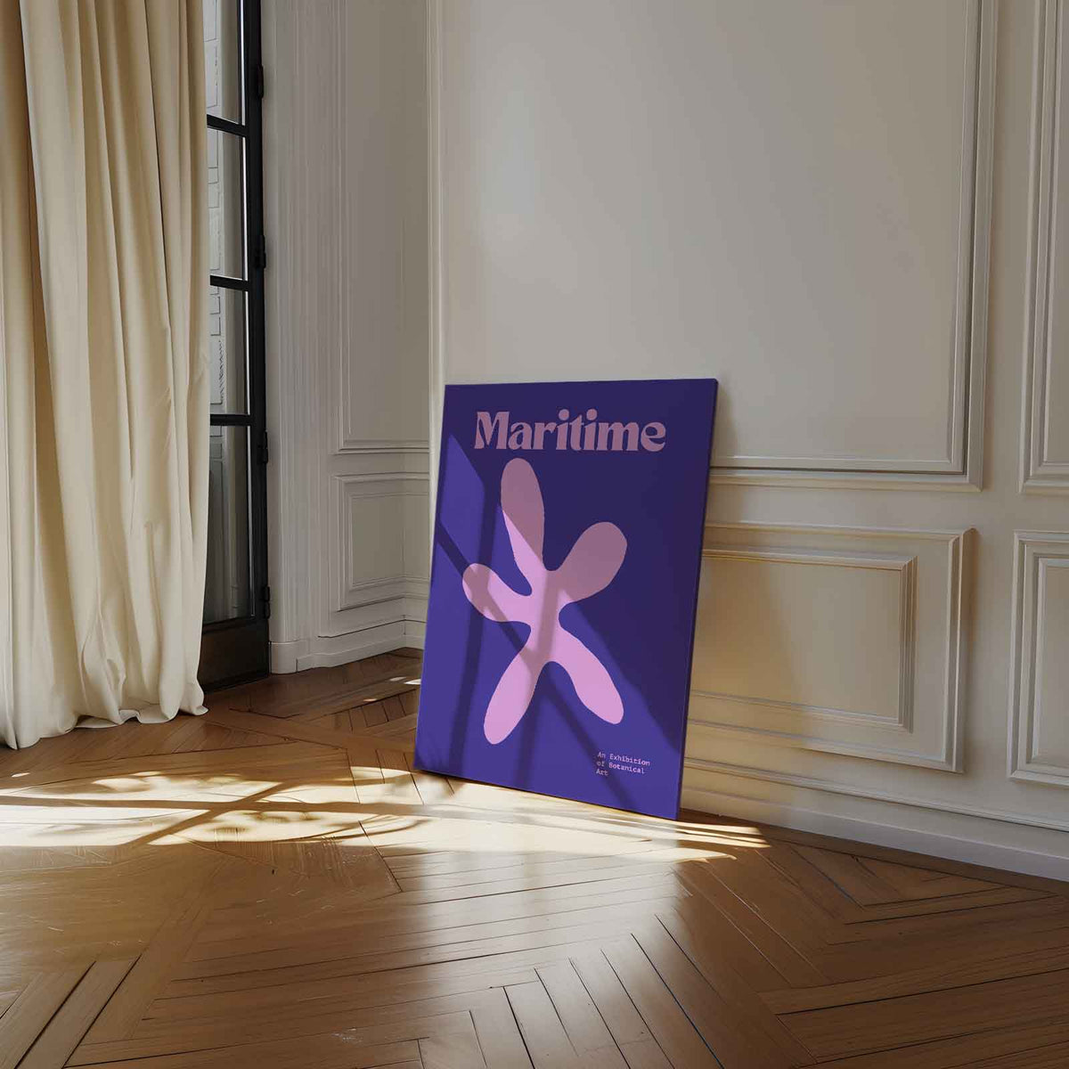 Maritieme Bloem – modern portret kunstwerk van WallArtistic