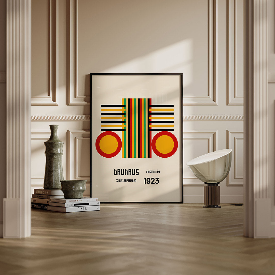 Vorm en kleur – moderne Bauhaus wandkunst als poster