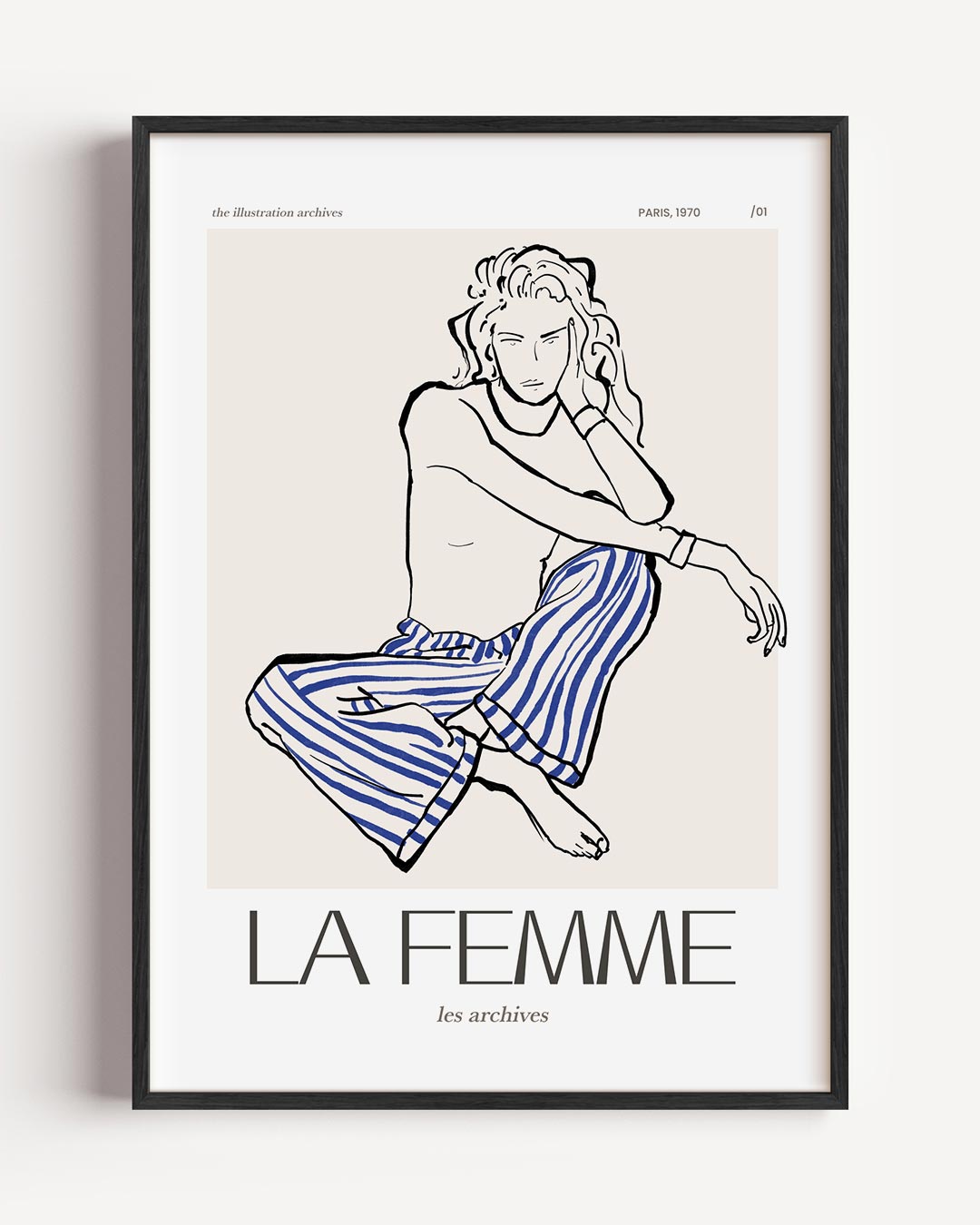 Elegante La Femme – vrouwelijk portret poster als wanddecoratie