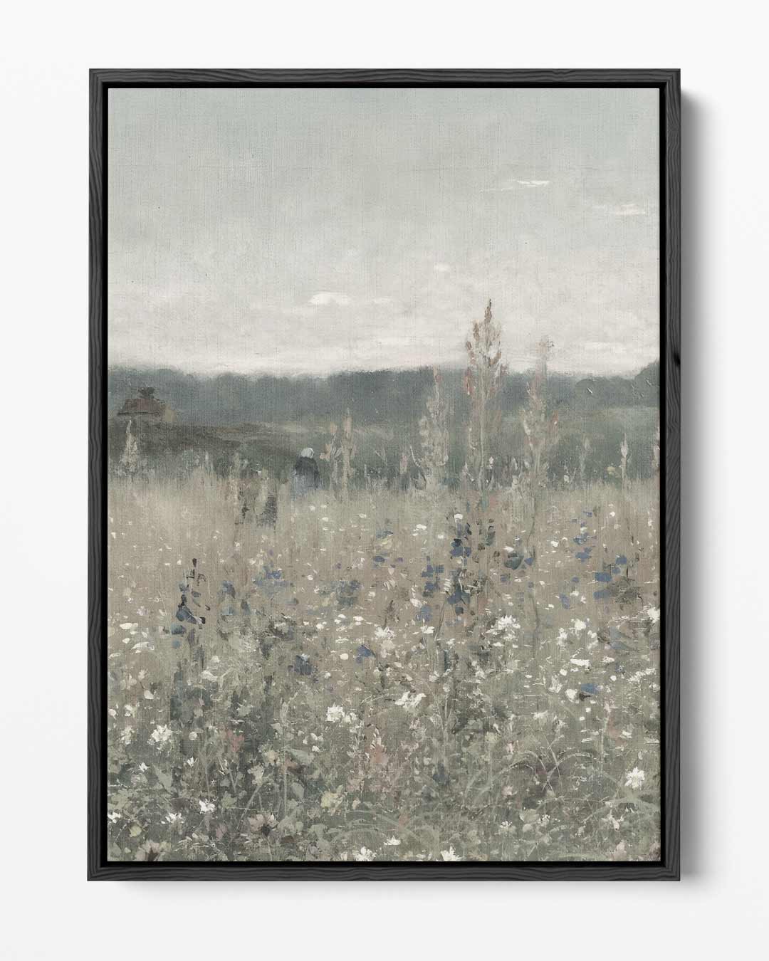 Zomerweide met Veldbloemen – portret kunstwerk als wanddecoratie