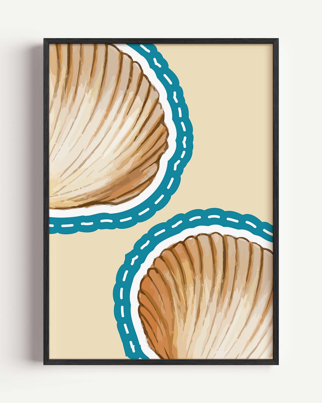 Schelpen Droom – dieren portret poster als wanddecoratie
