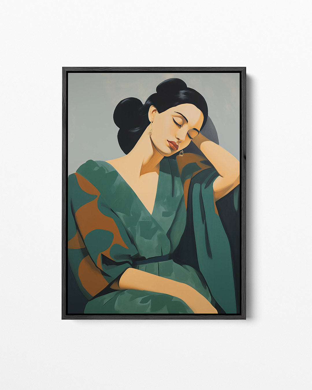 Dromerige vrouw – staand wanddecoratie kunstwerk