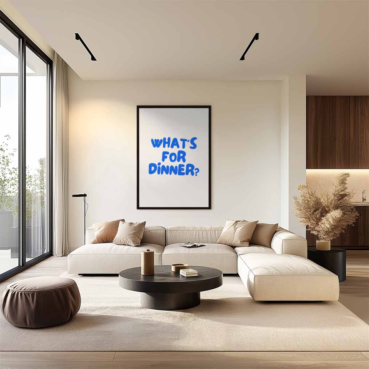 What's For Dinner? – modern portret kunstwerk van WallArtistic