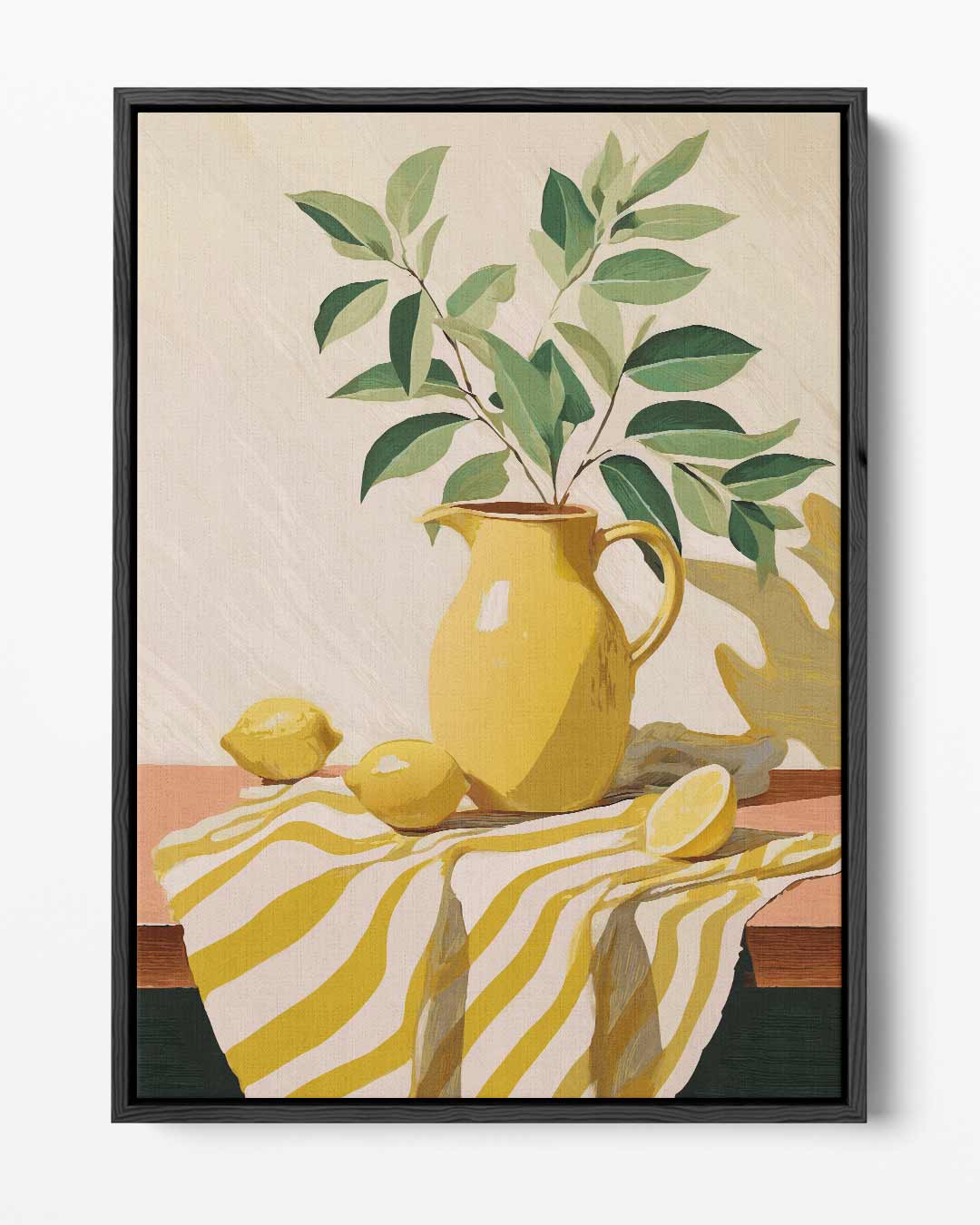 Citroenvrolijkheid Stilleven – portret kunstwerk als wanddecoratie