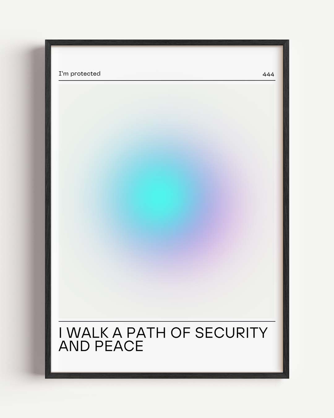 Veiligheid en Vrede Wandposter – mindful portret poster als wanddecoratie