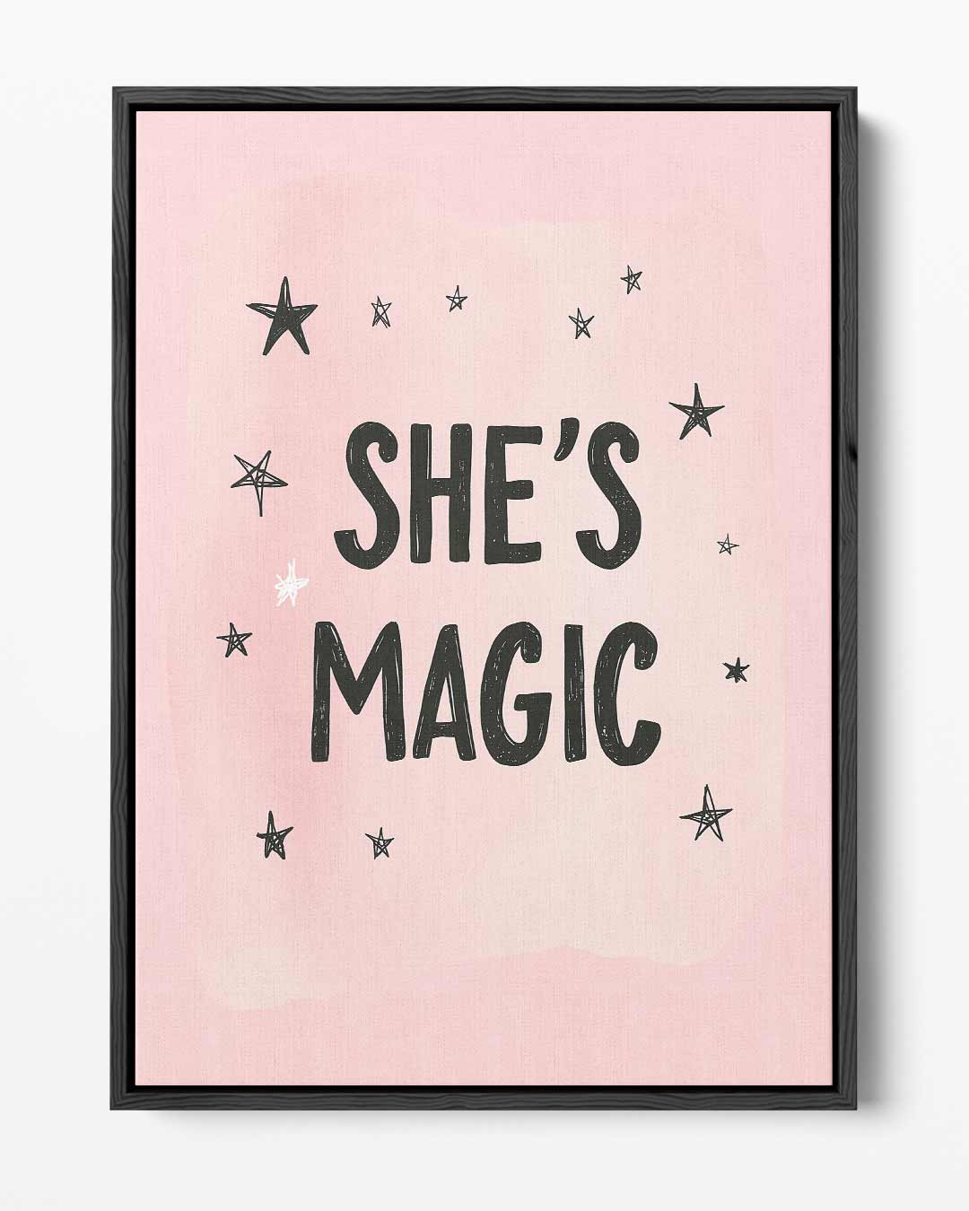 She's Magic Poster – portret kunstwerk als wanddecoratie
