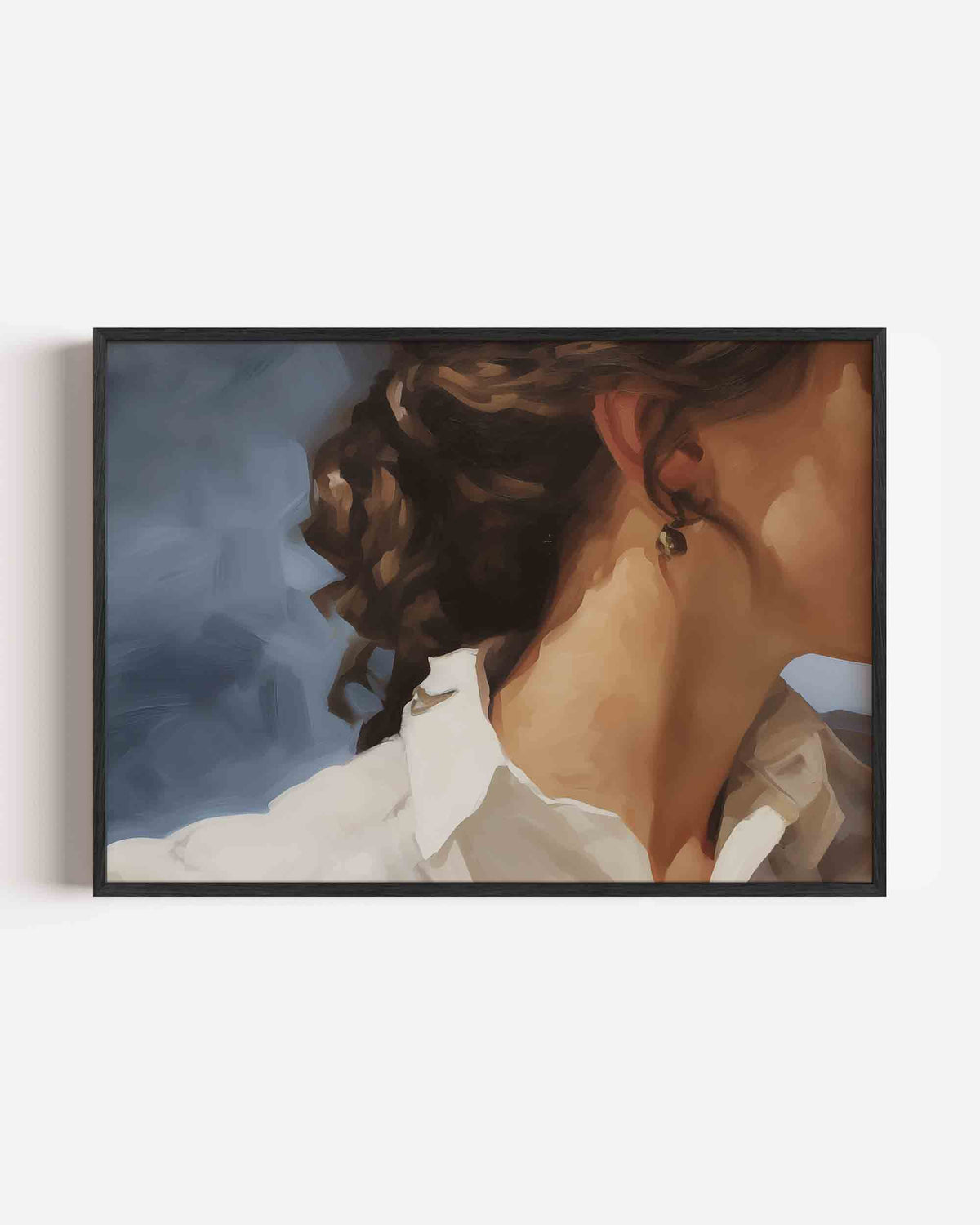 Vrouwelijk profiel – vrouwelijk portret als landscape poster