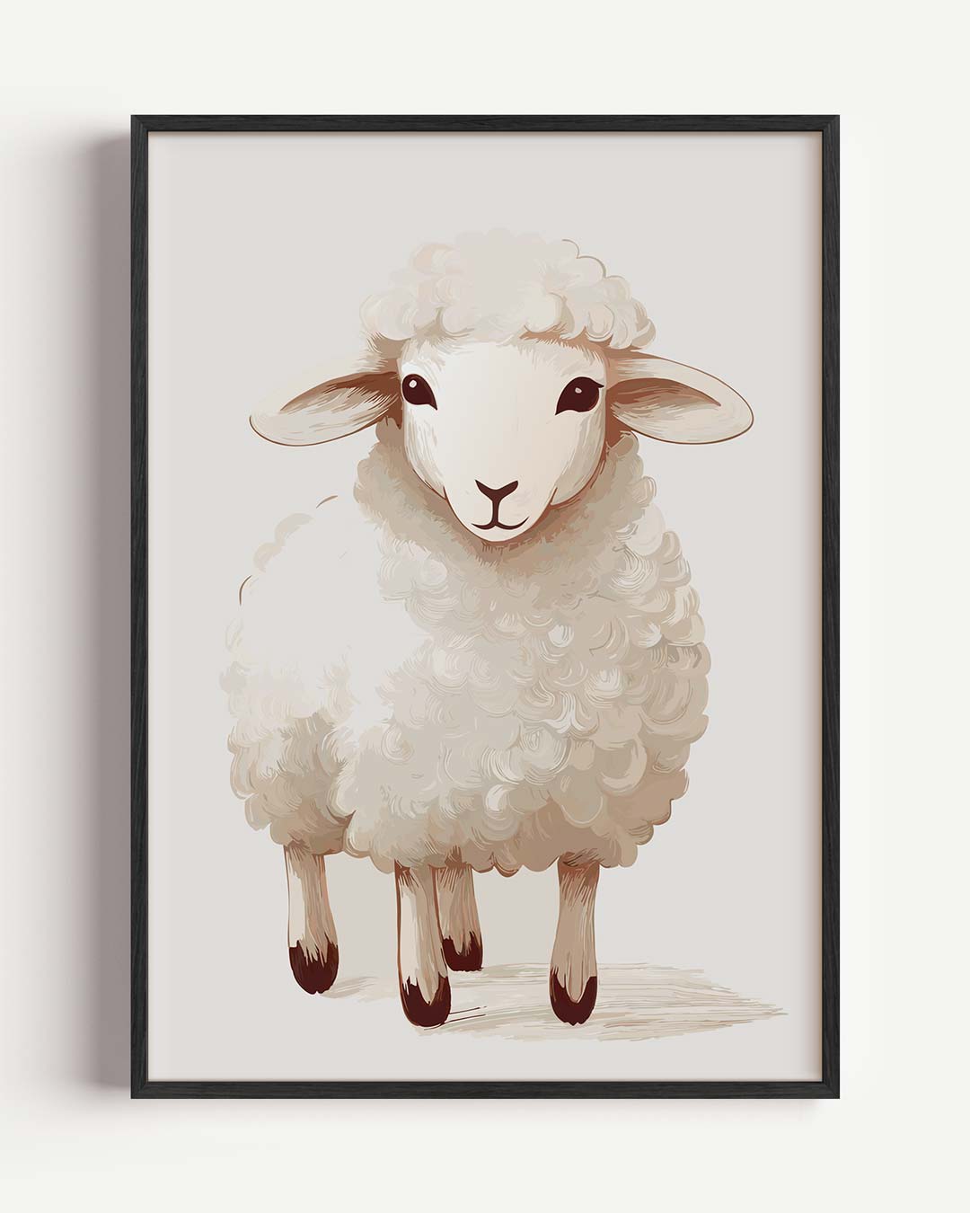 Schattige Schapen – kids portret poster als wanddecoratie