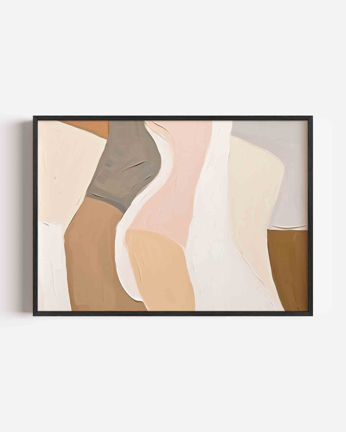 Abstracte vormen – kleurrijke abstracte landscape poster als wanddecoratie