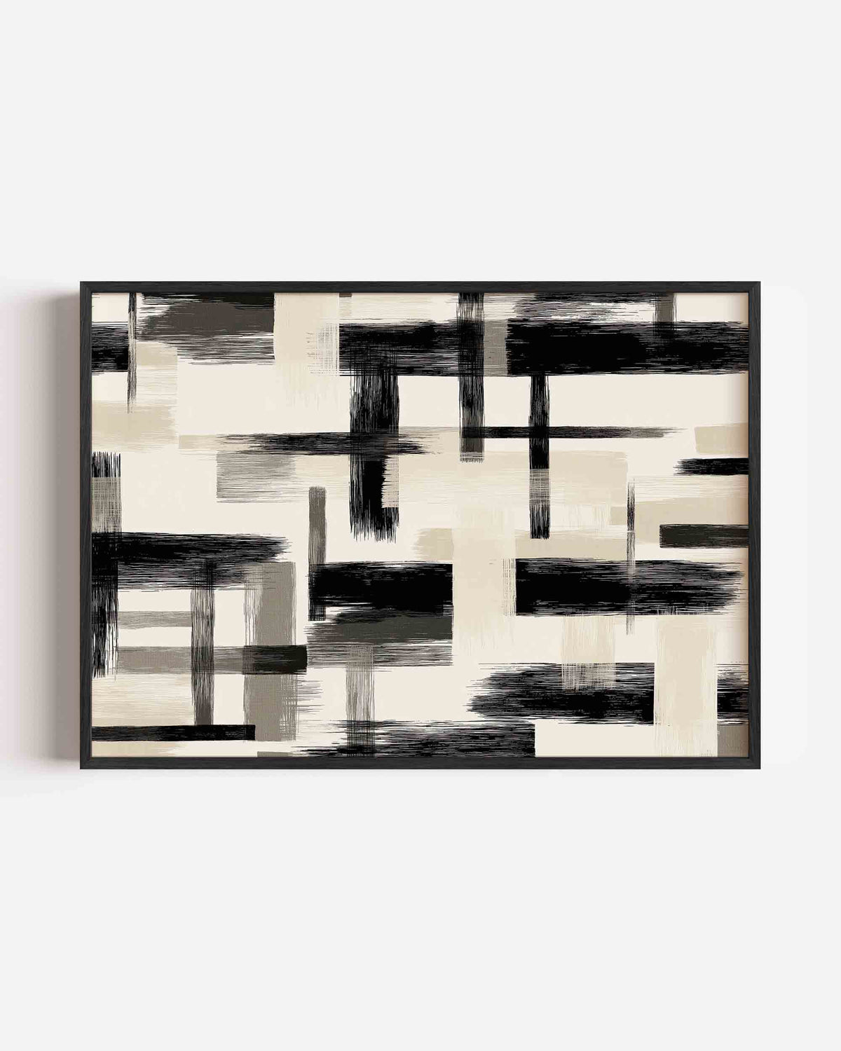 Abstracte lijnen – abstracte landscape poster als wanddecoratie