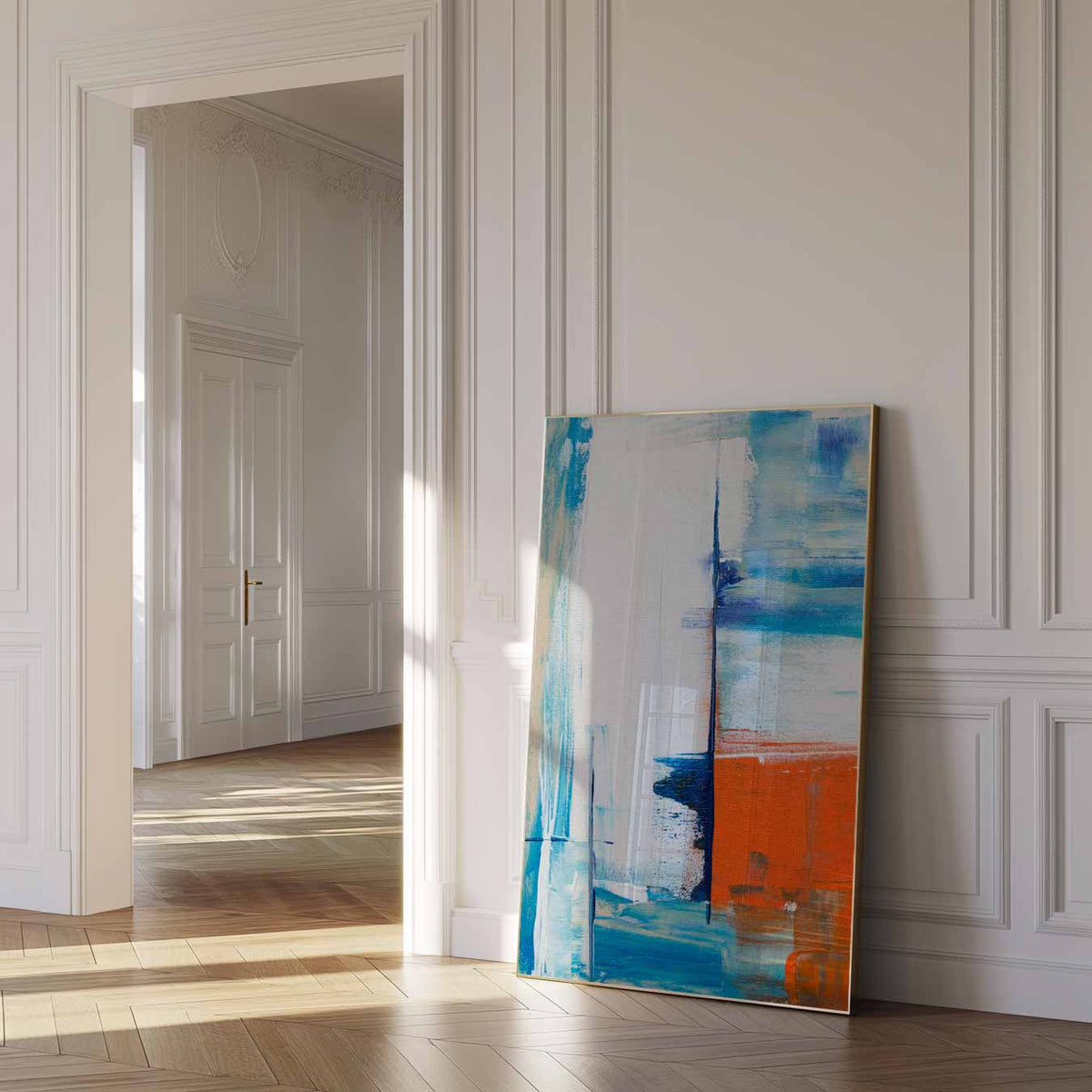 Kleurrijke Abstracte Expressie – urban poster in staand formaat