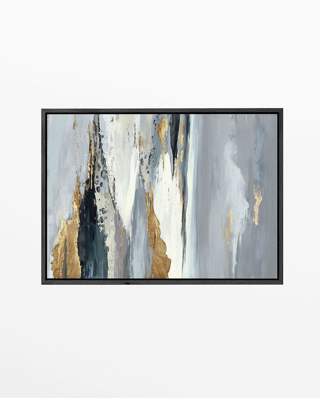 Gelaagde kleurencompositie – Dynamisch – liggend abstract kunstwerk