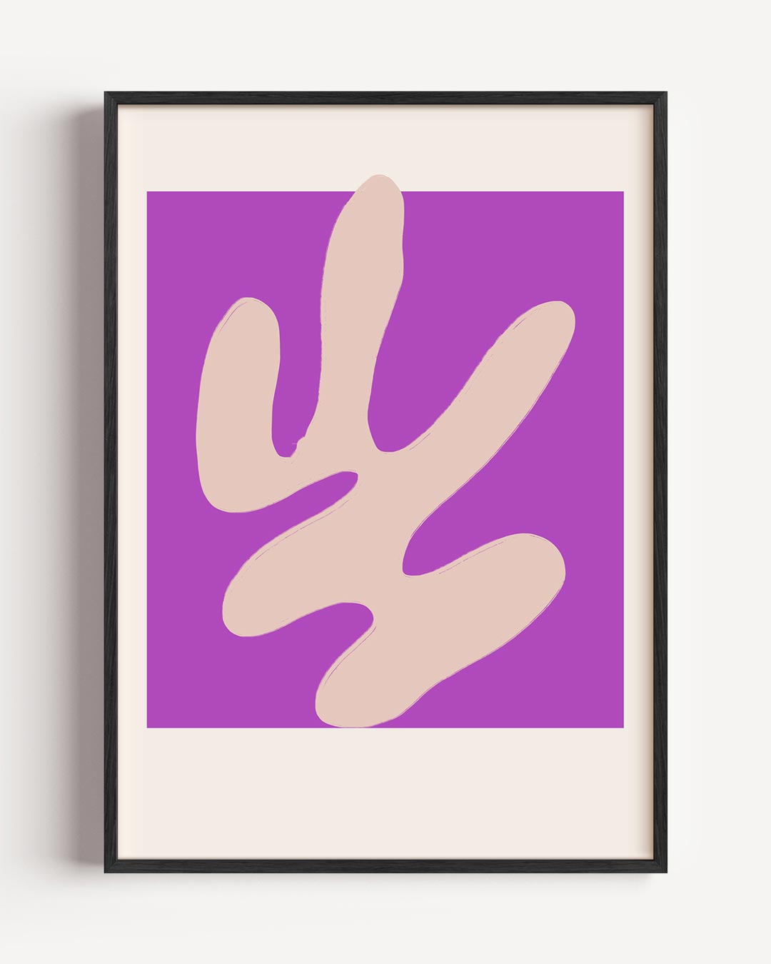 Abstracte Kunst – typografie portret poster als wanddecoratie
