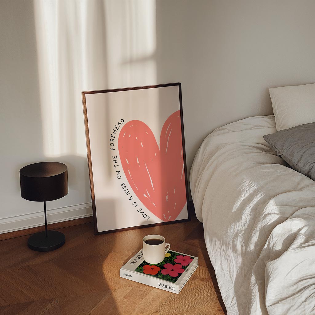Liefdes Kus – staande zomer wanddecoratie van WallArtistic