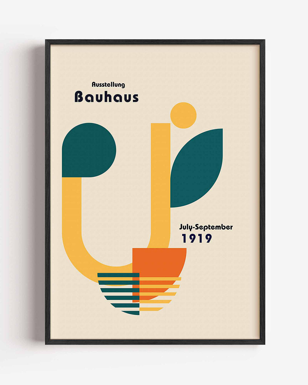 Abstracte – staande Bauhaus poster als wanddecoratie