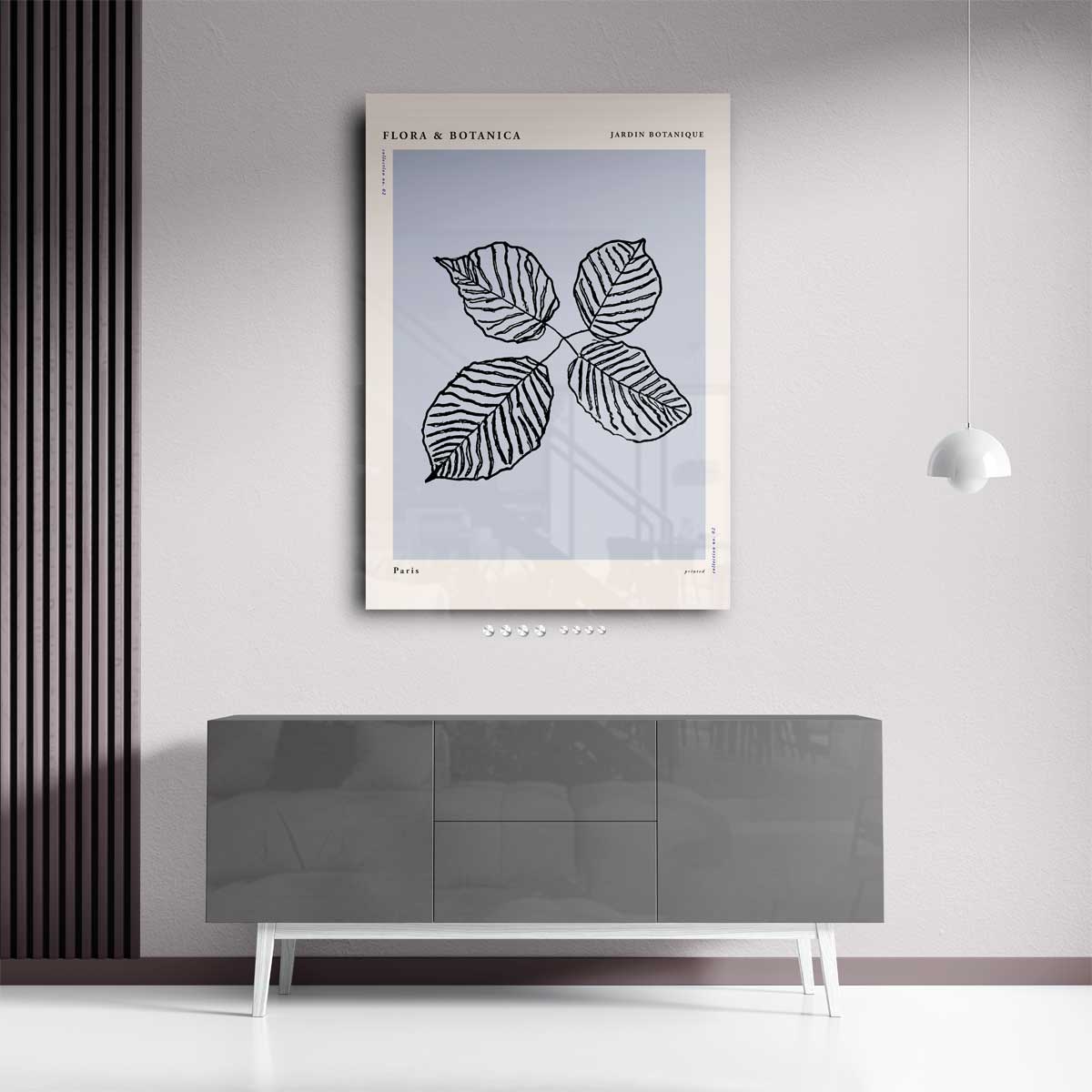 Botanische Bladeren Print – staand kunstwerk voor modern interieur
