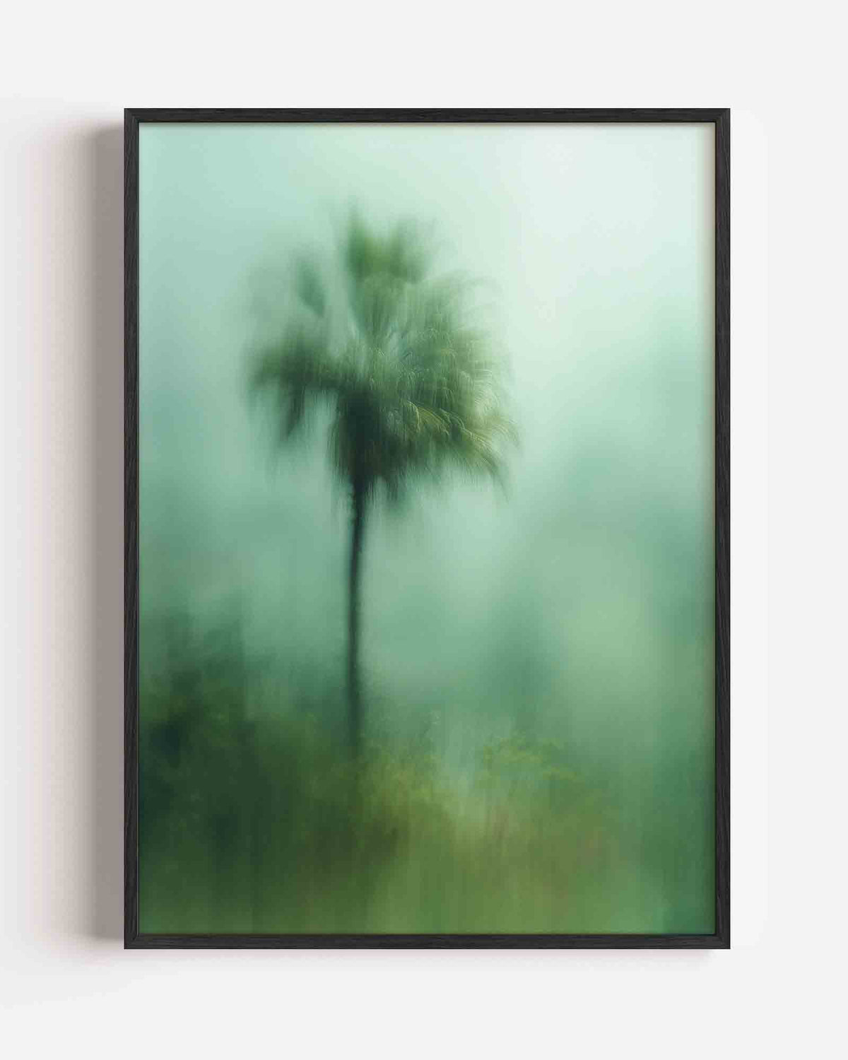 Vervagende palm – jungle portret poster als wanddecoratie