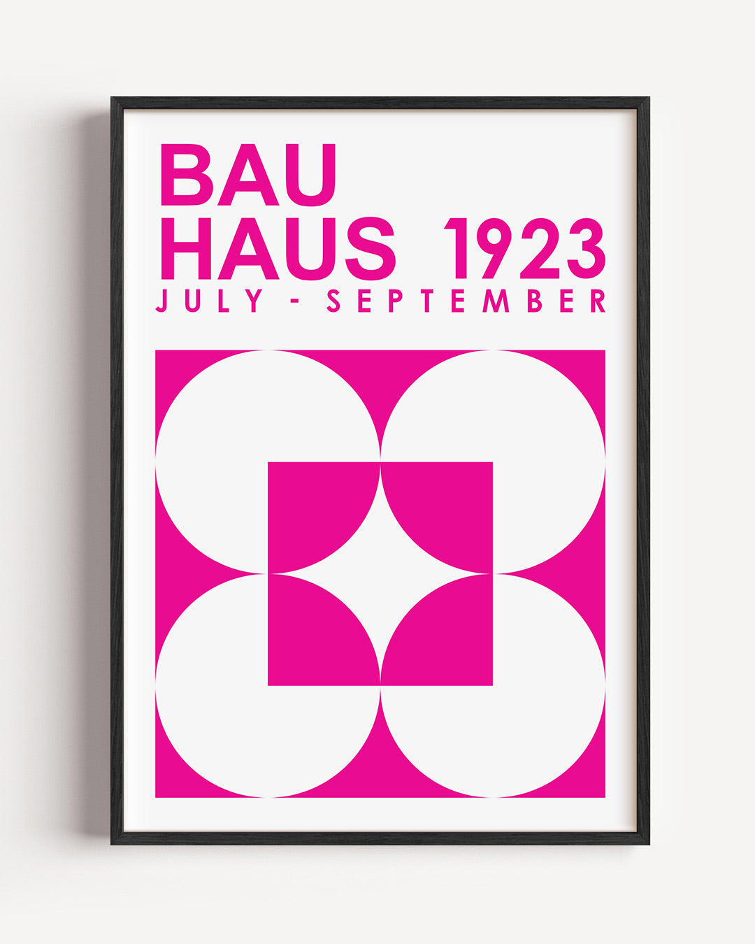 Vormen en vlakken – staande Bauhaus poster als wanddecoratie