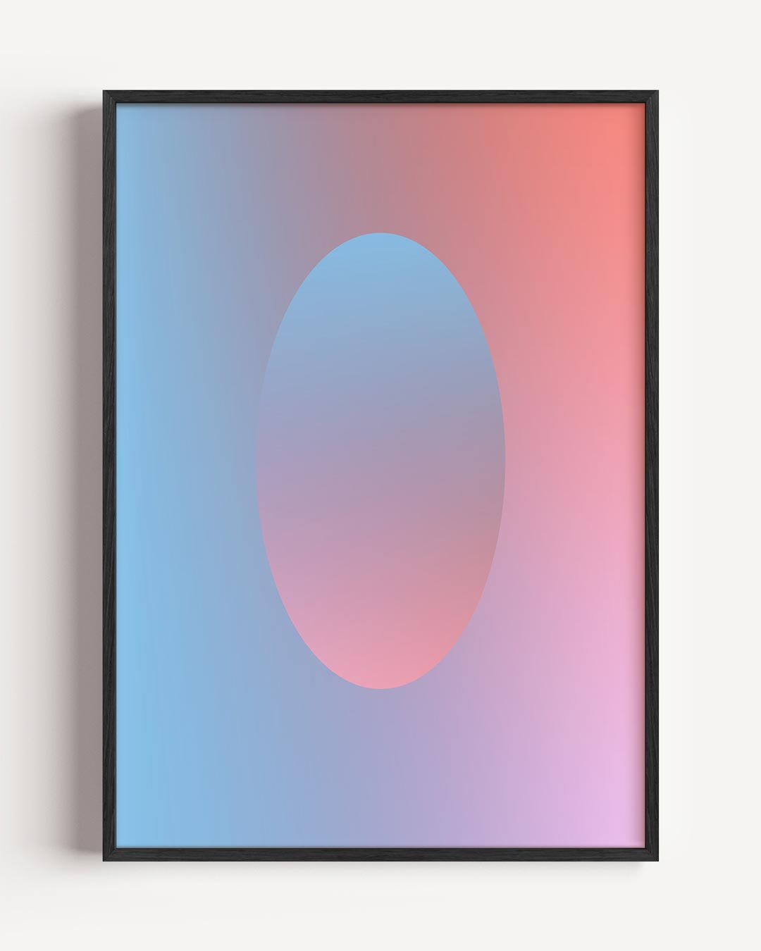 Pastel Dromenwand – kleurrijke abstracte portret poster als wanddecoratie