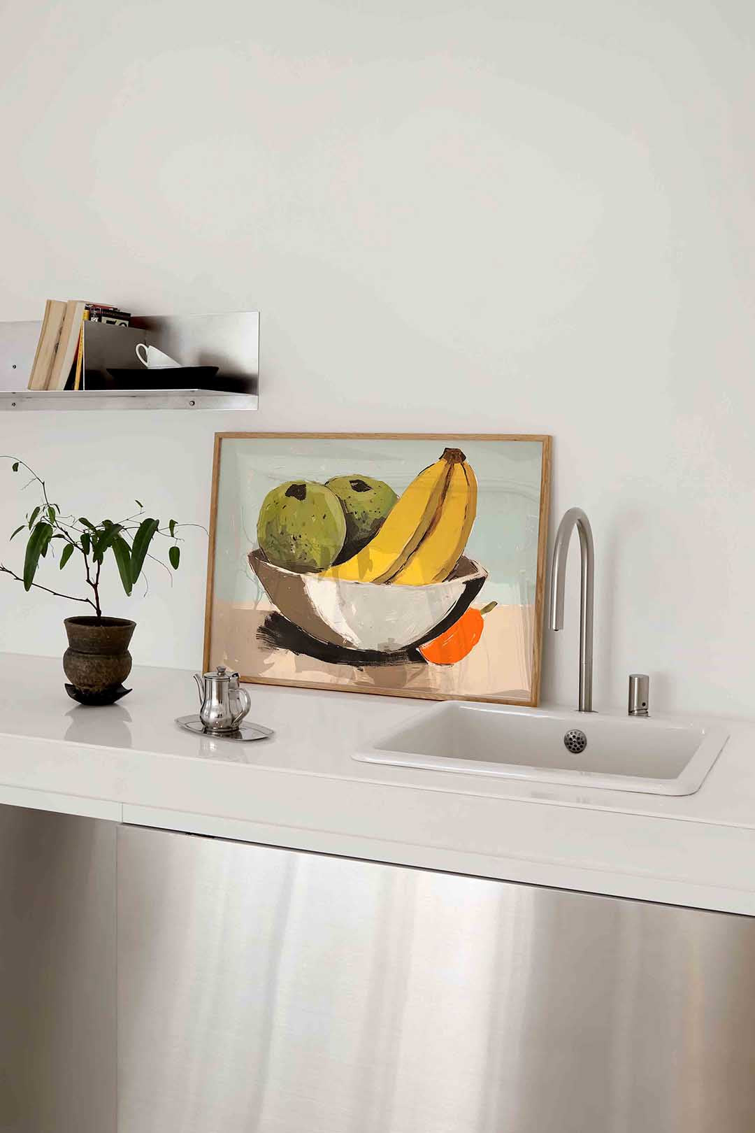 Fruit in schaal – keukenposter in liggend formaat