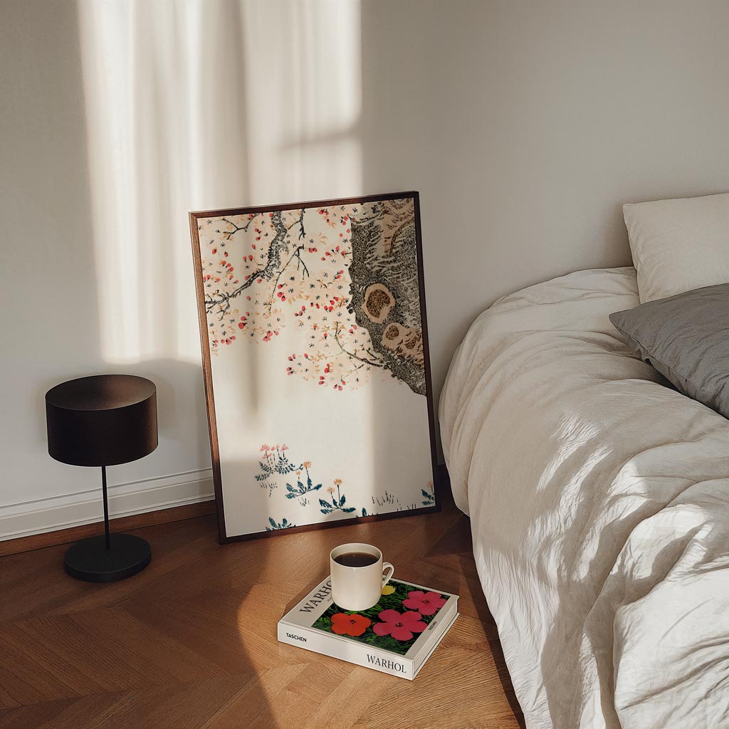 Bloesemkunst voor een serene sfeer – staande kinderkamer wanddecoratie van WallArtistic